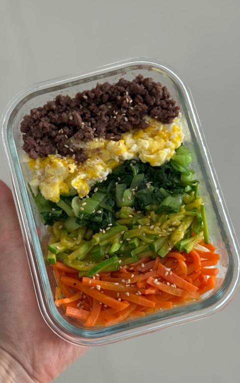 간단 비빔밥 도시락